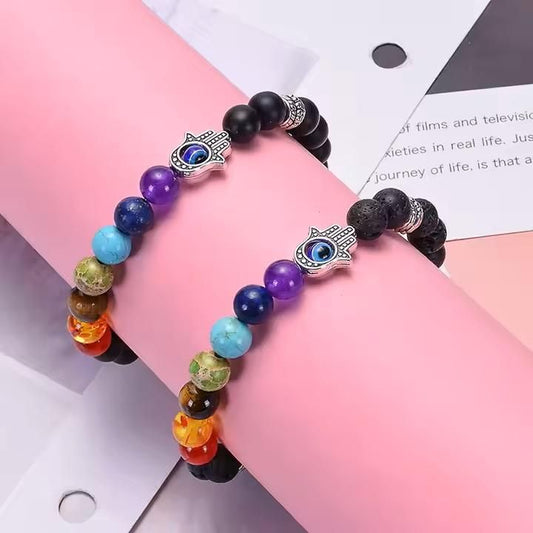 Classic 7 Chakra Beads Bracelet (Pack of 1)