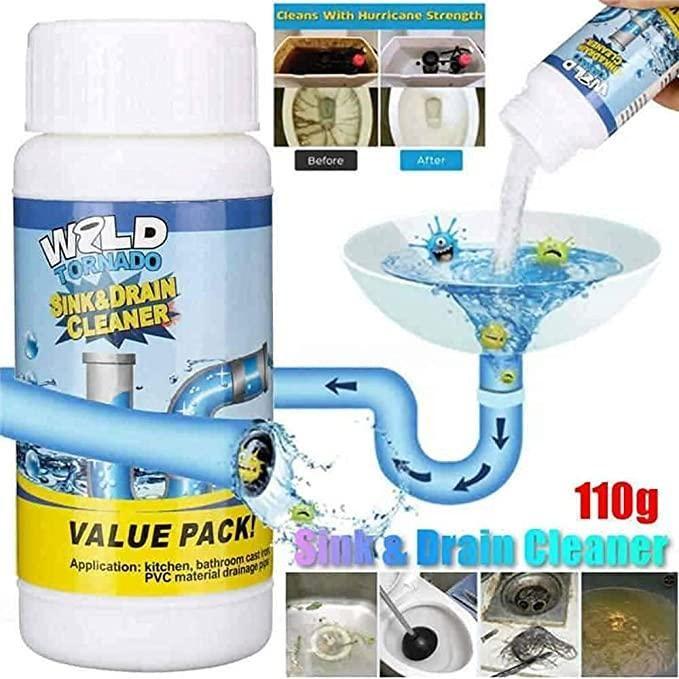 Drain Cleaner Powder – Sink, Toilet & Clog Blockage Cleaner (100g)