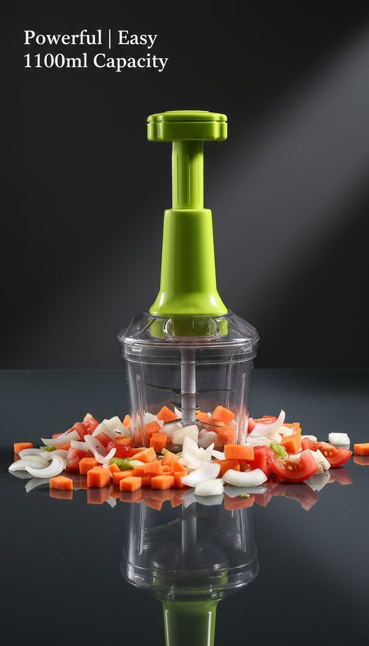 2in1 Press Vegetable Choppers for Kitchen (1100 ML)