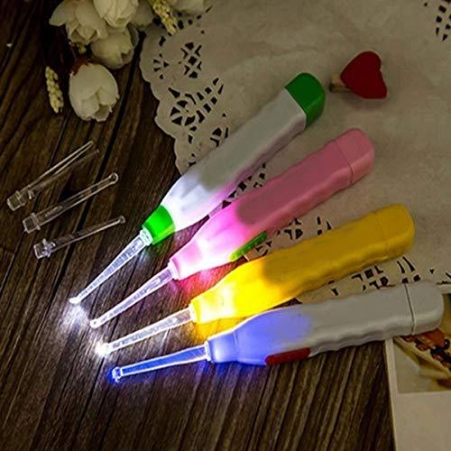 LED Flashlight Earpick with Tweezer ( 1 pc )