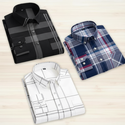 Pack of 3 Check Shirts