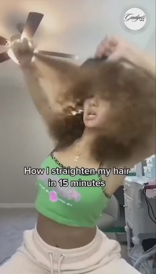 Meneflix Portable Mini Hair Straightener – Cordless Rechargeable Hot Comb (Pack of 1)